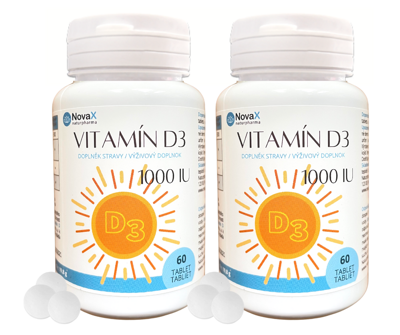 Vitamín D3 1000 IU 1+1 ZADARMO