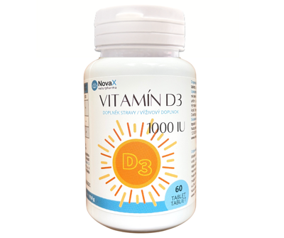 Vitamín D3 1000 IU (60 tabliet)