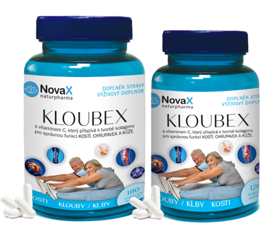 KLOUBEX 180 + KLOUBEX 120 ZADARMO - pre vaše kĺby, kosti, chrupavky 
